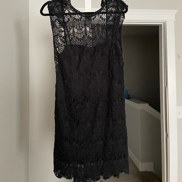 Free People Black Lace Dress - Picture 1 of 3